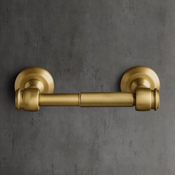 RH Lugarno Tissue Holder – Solid Brass, Burnished Finish - Picture 7 of 8